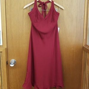 Silk Halter Dress